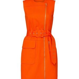 Toccin Orange Utility Dress Sz 4
